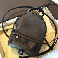 2022 Top Quality Luxury nd Designer Bag Classic Canvas Real Leather Women Mini Spring Backpack