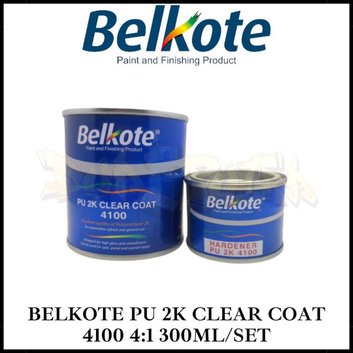 Clear BELKOTE PU 2K 4100 Gloss 1/4 / 300ml/Set 240ml+60ml) / Clear Coat ...