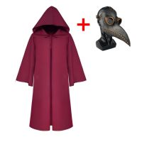 Plague Doctor Reaper Kids Cosplay Carnival Halloween Costume For Kids Black Death Costume Plague Doctor Mask Steam Punk Mask