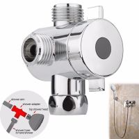 Shower Diverters Connector Toilet Bidet Water Separator Faucet Splitter Valve Three Way Water Diverter T Shaped Adapter