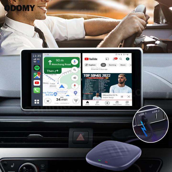 CarPlay Mini AI Box Wireless Android Auto Reusable CarPlay Wireless Adapter 4GB+64GB for Car