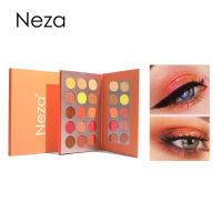 Neza Waterproof Eye Shadow Orange Series Palette 15สี/ชุด Matte Pearlescent อายแชโดว์โคลนสีติดทนนาน