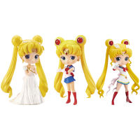 Bandai เซเลอร์มูนอะนิเมะรูป Qposket Chibiusa Hino Rei Mizuno Ami ของแท้รุ่นของขวัญอะนิเมะรูปการกระทำของเล่นสำหรับเด็ก