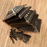 ▤ 20 Sets 21x21mm Vintage Square Upholstery Nails Square Nailhead Decorative Tack Stud Jewelry Wood Box Furniture Pushpin Doornail