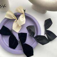 Jisoo Same Black Silk Bow Hairpin French Girl Hairpin Hairpin Jewelry Bangs Top H2O6