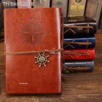 ✉ Retro Spiral Notebook Diary Notepad Vintage Pirate Anchors PU Leather Note Book Replaceable Stationery Gift Traveler Journal