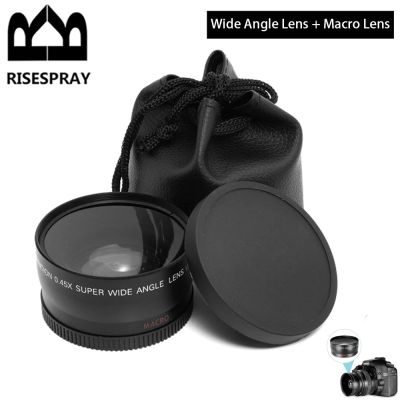0.45X 49Mm 52Mm 55Mm 58MM Wide Angle Macro Lens Wide-Angle Camera Lens For Canon EOS Nikon For Sony Lens Accessories