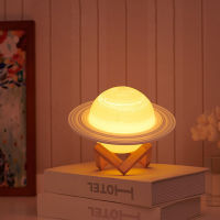 3D พิมพ์ Saturn โคมไฟตกแต่งบ้านห้องนอน LED Night Light พร้อมรีโมทคอนลสำหรับของขวัญเด็กโคมไฟกลางคืนสำหรับเด็ก