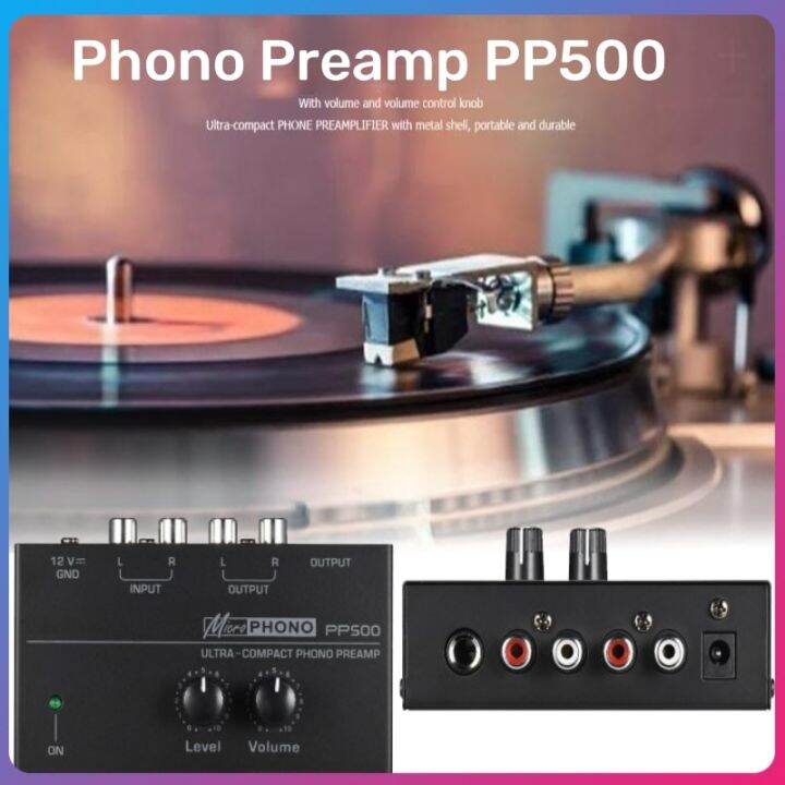 Record Player Preamplifier Portable Audio Amplifier Decoder Phono