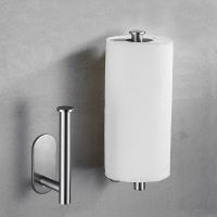 Free Kitchen Roll Paper Accessory Wall Mount Toilet Paper Holder Stainless Steel Bathroom tissue towel accessories rack holders