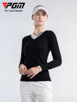 PGM golf clothing womens long-sleeved sweater autumn and winter warm womens clothing heart-neck sportswear Korea.LINDEBERG☫♀