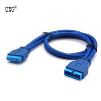 Great Q USB3.0 20Pin Female to USB 3.0 20 Pin Male Extension Cable Motherboard Mainboard 20pin Header Adapter Cable extende