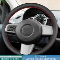 【YF】 Car Steering Wheel Cover Non-Slip Original Braid Accessories For Mazda 2 2008 2009 2010 2011 2012 2013 2014