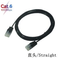 สายสายเคเบิลอีเทอร์เน็ตแบบบางเฉียบ Cat6 Rj45สายเคเบิลเครือข่าย Utp ขวาซ้ายสายแพทช์ Cat6a 90องศาสายแลนแบบสั้น1ม. 2ม. 3ม. 5ม.