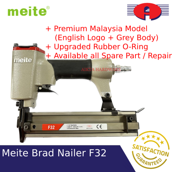 Meite Brad Stapler Pneumatic Air Nailer F32 Air Tool Premium Grade F