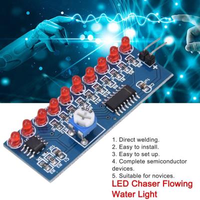 LED Chaser Flowing Water Light NE555+CD4017 Electronic DIY Parts S4O6