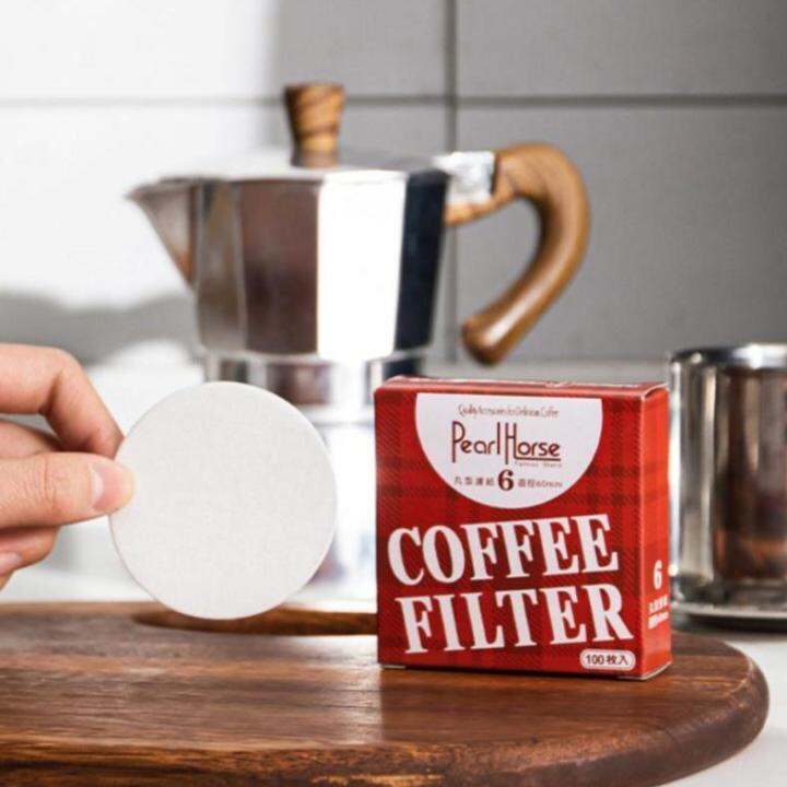 Moka Pot Filter Paper Round Coffee Filter Paper Special For No. 3 No. 6
