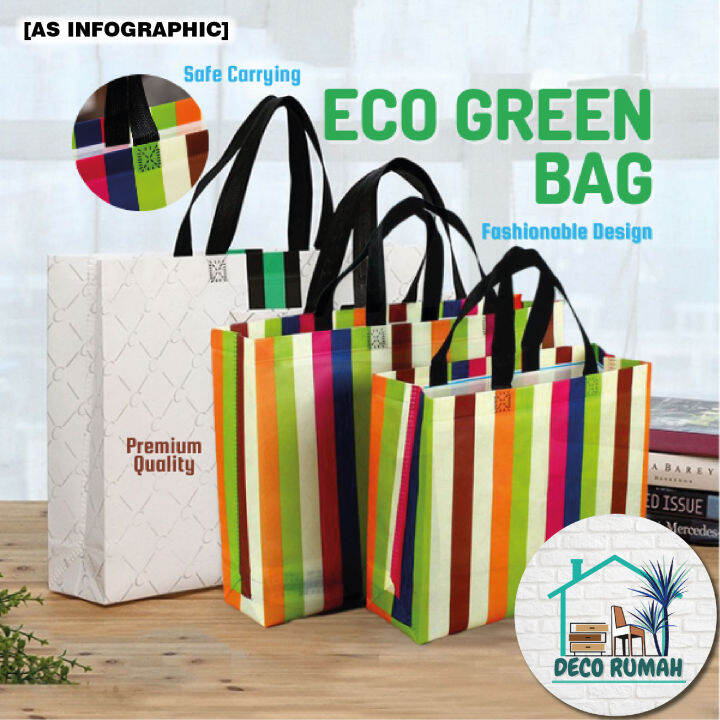 [DR] Eco Bag Water Resistant High Good Quality Laminated Grocery ...