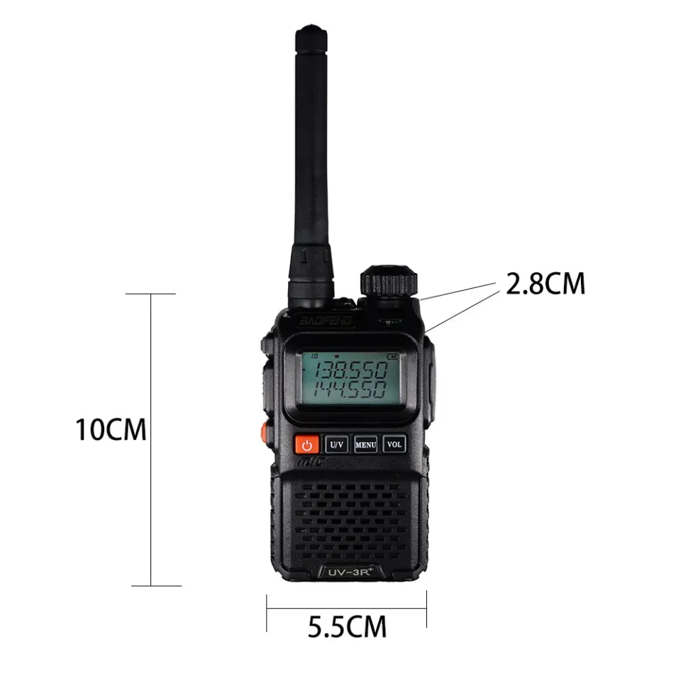 Walkie Talkie, 2pcs Mini Business Intercom Way Radio Walkie Talkie with 1-3km Communication Distance. - 3