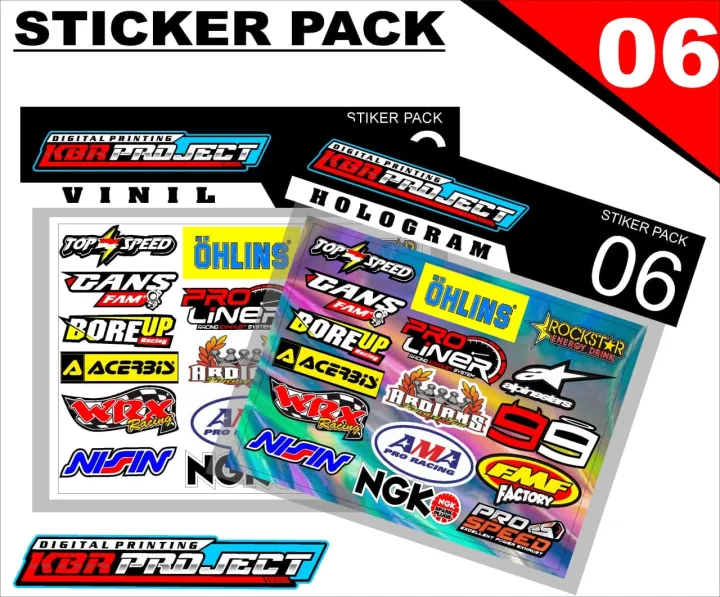 Sticker Pack - Sticker Pack Variasi List Sticker Pack.06 Design IP ...