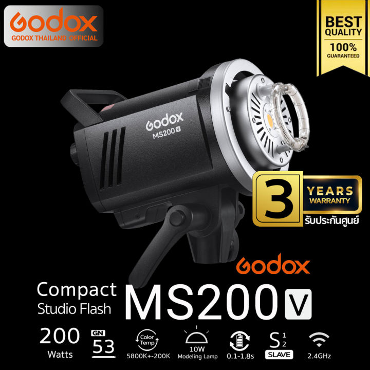 godox-flash-ms200v-200w-5800k-bowen-mount-รับประกันศูนย์-godox-thailand-3ปี