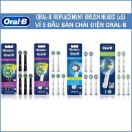 Vỉ 5 Đầu Bàn Chải Điện Oral-B Braun - Đủ Loại Đầu Thay Thế Bàn Chải OralB thumbnail