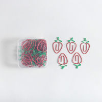 Stationery Strawberry Paper Clip Special-shaped Office Table Accessories Clips Oficina Clip Kawaii Pink Clips Love Paper Clip