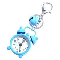 Alarm Clock Keychain with Small Bell Cute Alloy Alarm Clock Pendant Couple Keychain Gift for Men Women Couple Kids