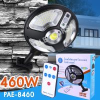 Telecorsa ไฟถนนโซล่าเซลล์  ไฟสปอตไลท์ ไฟLED PAE-8460 รุ่น Solar-street-light-remote-circle-01B-Song