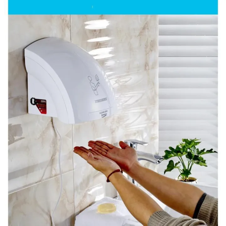 Máy sấy tay tự động cảm ứng - máy sấy tay treo tường - Máy sấy tay nhà vệ sinh cảm biến hồng ngoại - máy làm khô tay - máy làm sạch tay