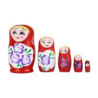 5/10ชั้นรังแบบรัสเซีย Matryoshka Poppen Voor Kinderen Bridification Geschenken ของตกแต่ง