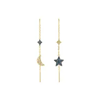 Duo Bohemian Wind Gold Long Earrings Star Moon Earrings