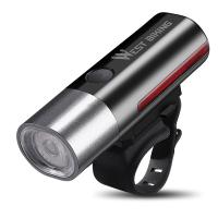 WEST BIKING 1Set Bicycle Light Rainproof USB Charging LED Cycling Lights Ultralight Flashlight Bike Light Headlight