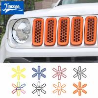 JIDIXIAN รถด้านหน้า Racing Grills ตกแต่งสำหรับ Jeep Renegade 2016 2017 2018อุปกรณ์เสริมภายนอก