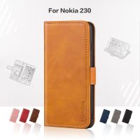 Flip Cover For Nokia 230 Business Case Leather Luxury With Magnet Wallet Case For Nokia 230 Phone Cover