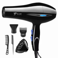 เครื่องเป่าผมไฟฟ้า ไดร์ ไดร์จัดแต่งทรงผม ไดร์เป่าผม Hair dryer รุ่นยอดนิยม DELIYA 2200วัตต์ ปรับแรงลมได้ 5 ระดับ ลมร้อน/ลมเย็น ร้อนเร็ว ลมแรง แห้งเร็ว สายไฟแข็งแรงทนาน (สีดำ) ซื้อ 1 แถม 5