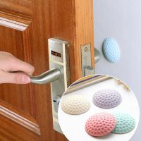 4PCS Soft Rubber Pad Adhesive Door Stopper Silicone Deurstopper Protection Porte Pad to Protect The Wall Mute Bumper Sticker U3 Decorative Door Stops