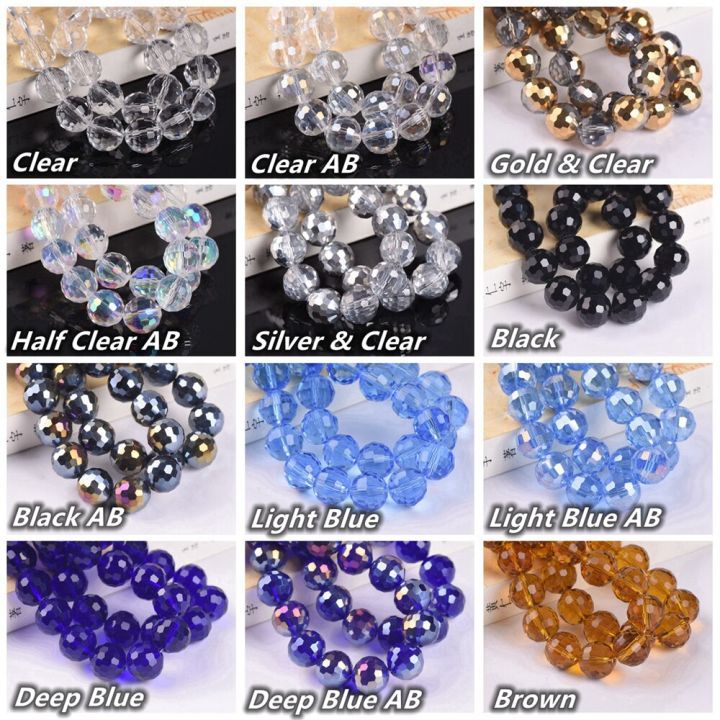 round-96-facets-cut-disco-ball-6mm-8mm-10mm-12mm-crystal-glass-loose-spacer-beads-lot-colors-for-jewelry-making-diy