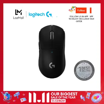 Logitech G PRO X Superlight Wireless Gaming Mouse, Ultra-Lightweight, Hero  25K Sensor, 25,600 DPI, 5 Programmable Buttons, Long Battery Life