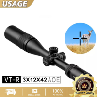 อุปกรณ์แคมป์ปิ้ง ORIGINAL Discovery กล้องติดปืนยาว VT-R 3-12x42 AOE High Shock Proof Scope