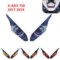 สติกเกอร์สำหรับฮอนด้า X-ADV XADV750 2017 2018อุปกรณ์เสริมรถจักรยานยนต์สติกเกอร์ป้องกันไฟหน้าสติกเกอร์ติดร่างกายรอบดวงตา