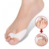 2pcs Silicone Gel Thumb Corrector Bunion Little Toe Protector Separator Hallux Valgus Finger Straightener Foot Care Relief Pads