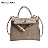 HOT ●ↂ กระเป๋าถือ ลายหนังจระเข้ Jasmin Noir สําหรับผู้หญิง