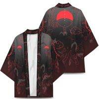 {AH Department Store}อะนิเมะฮาโลวีน Uzumaki Akatsuki Red Cloud Kimono เสื้อ Haori Yukata พิมพ์คอสเพลย์เครื่องแต่งกายผู้ใหญ่เด็ก Carnival Party ของขวัญ