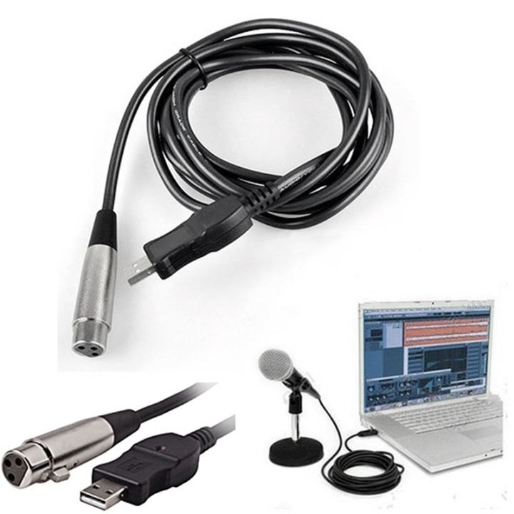 3m-usb-male-to-xlr-female-microphone-usb-mic-link-cable-new