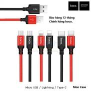 Cáp Sạc Nhanh Dây Dù Hoco X14 Iphone Ipad Androi TypeC 1M