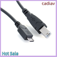 สายเคเบิล OTG ข้อมูลชาย Cadiav 3.2ft ไมโคร USB USB ตัวผู้ประเภท B ของขวัญคริสต์มาสสำหรับแท่นเครื่องพิมพ์มือถือ