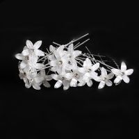 Fashion Women U Shape Flower Hairpins Metal Barrette Pearl Clip Wedding Bridal Hair Accessories Wedding Hairstyle Design Tools