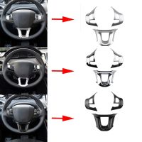 dfgvedvg 3Pcs/Set Car Steering Wheel Decoration Cover Trim Sticker Fit for Peugeot 2008 208 308 2014-2018