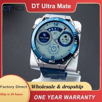 DT Ultra Mate สมาร์ทวอท์ชผู้ชายนาฬิกาข้อมือจอ HD 454*454โทรผ่านบลูทูธการติดตามเส้นทางเข็มทิศ GPS NFC ECG 100 + โหมดกีฬาเวอร์นาบิก